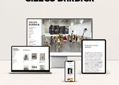 Création du portfolio en ligne d&rsquo;un artiste Marseillais
