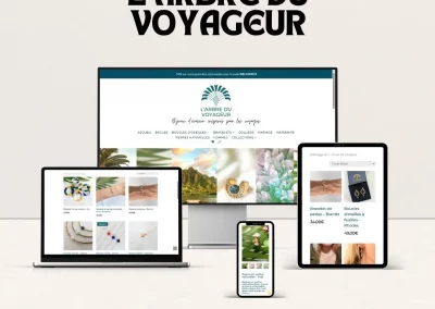 Création du site e-commerce de bijoux fantaisie pour une créatrice locale