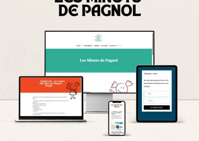Création d&rsquo;un site internet pour l&rsquo;association « Les Minots de Pagnol »