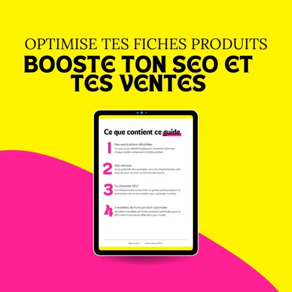 optimiser fiche produit google seo referencement naturel