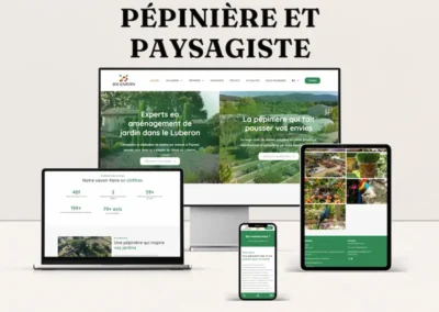 refonte site internet paysagiste pepiniere luberon